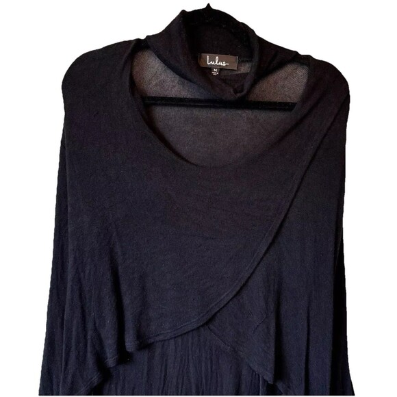 Lulus Sweater Womens Size Medium Long Sleeve Cutout Mock Neck Soft Modal Hi-Low - Picture 2 of 9